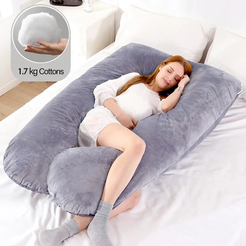 1.3KG Cotton Pillow for Pregnant Women Pregnancy Pillow Maternity Breastfeeding Pillow Cushion Pregnancy Nursing Pillow